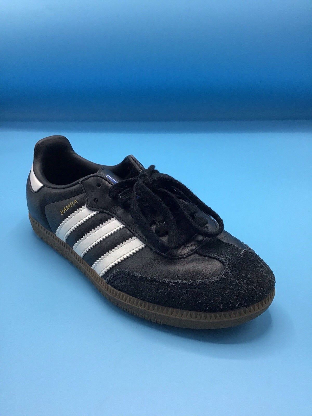 Adidas SAMBA OG Shoes Core Black White Cloud Gum Sole B75807 Men’s Size 5