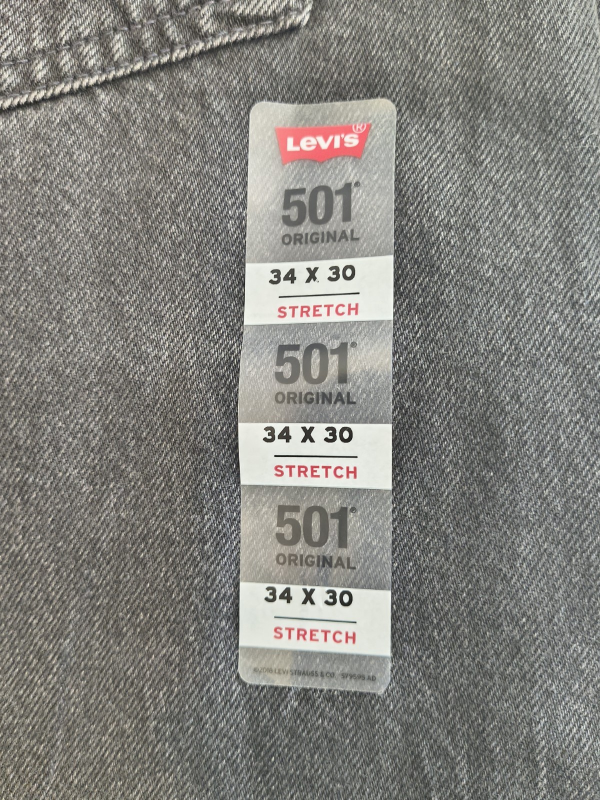 Levi’s Men’s 501 Regular Fit Dark Wash W34XL30