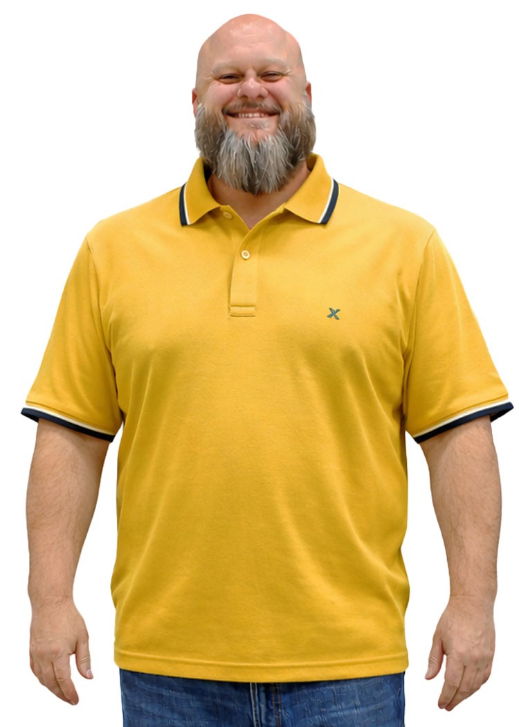 men’s short sleeve cotton polo shirt with collar PLUS SIZES from 2xl to 10xl