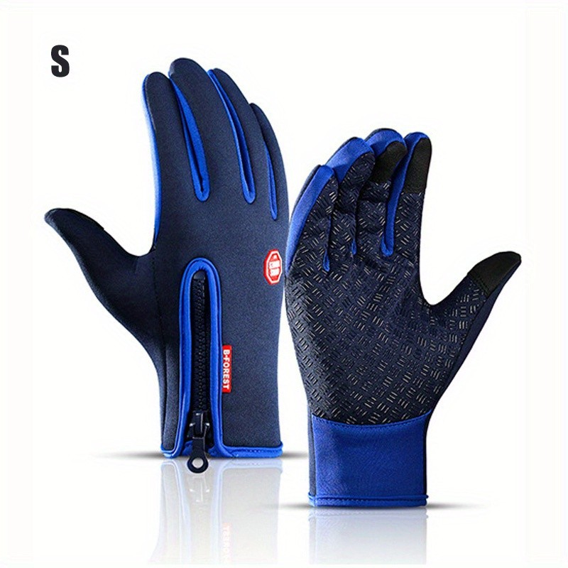 Windproof Waterproof Winter Gloves Touch Screen Lined Warm Men Women 7Color Pair