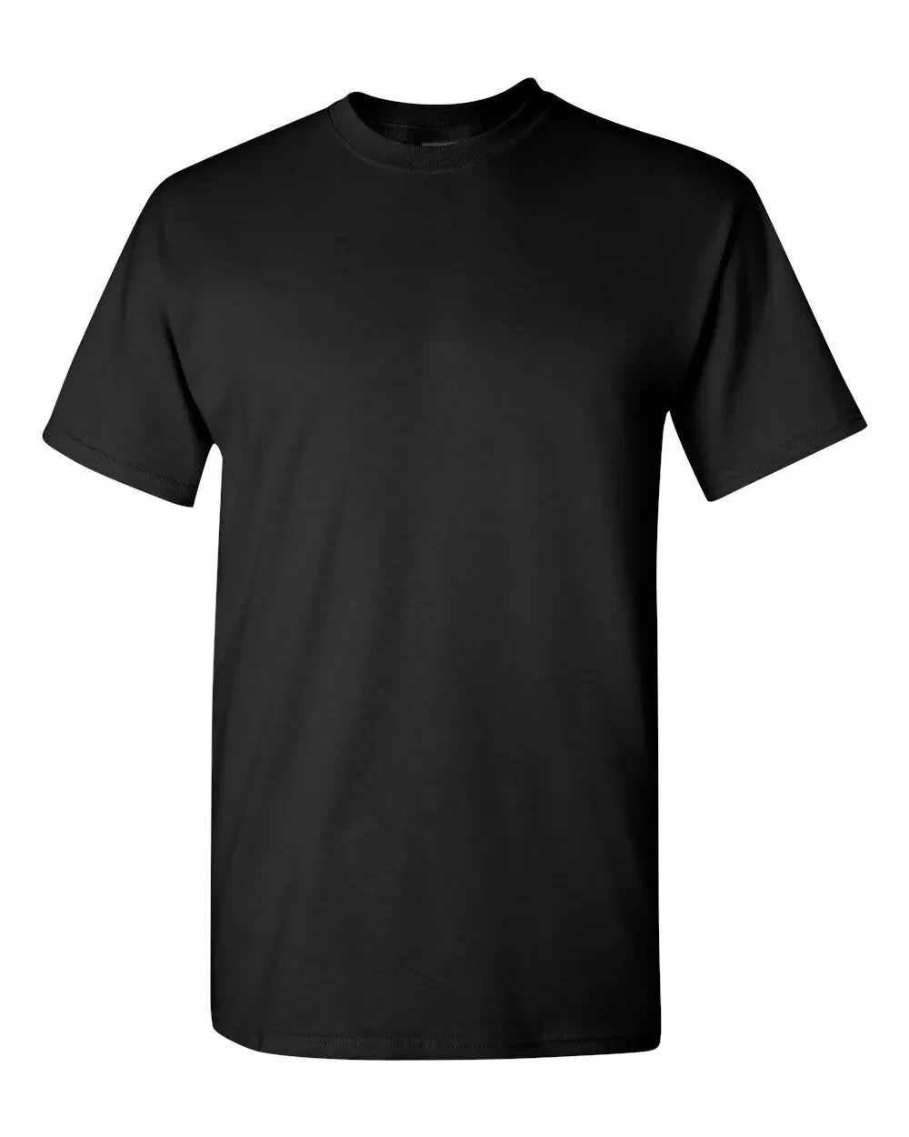 Gildan (5-pack) Black Solid Heavy Cotton Short Sleeve Blank T-Shirt S-3XL