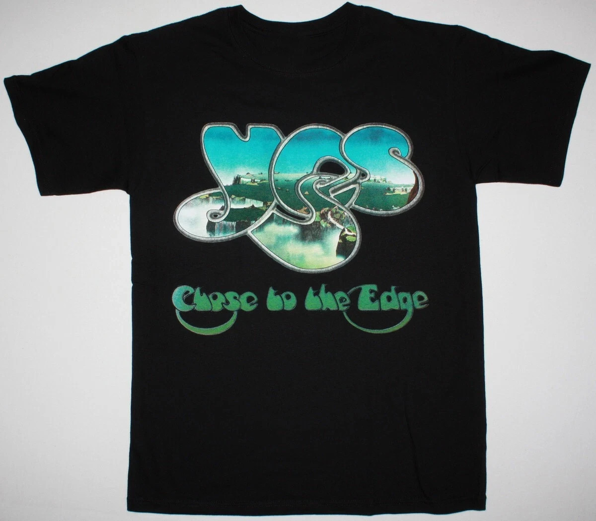 YES Band CLOSE TO THE EDGE 1972 Heavy Cotton Black All Size Shirt MM05