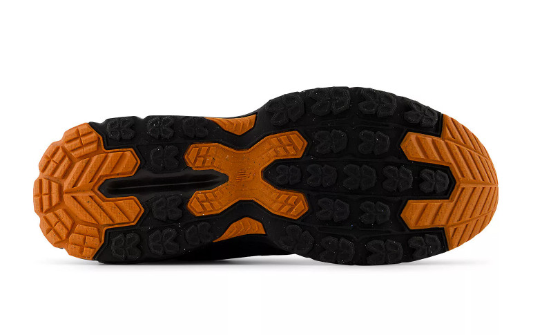 New Balance 410 v9 Men’s Trail Running Shoes Faded Black Orange 4E Wide Auth