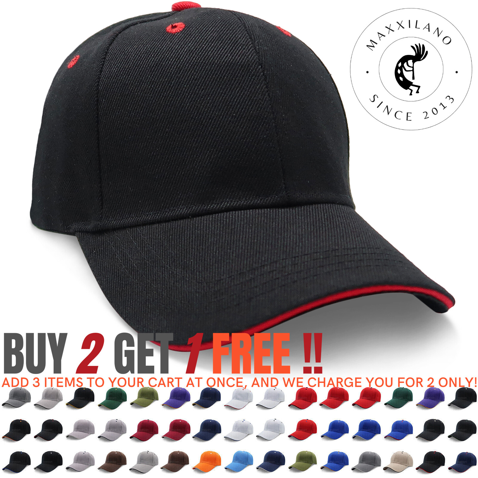 Premium Plain Baseball Caps Adjustable Visor Hat Polo Style Cap Men Trucker Hats