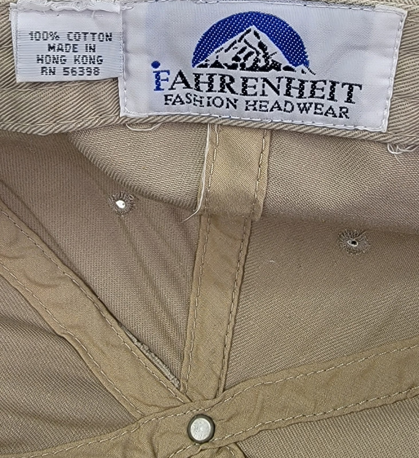 Born to Hunt Forced to Work Hat Hunting Cap Dad Slouch Leather Strap Humor Beige