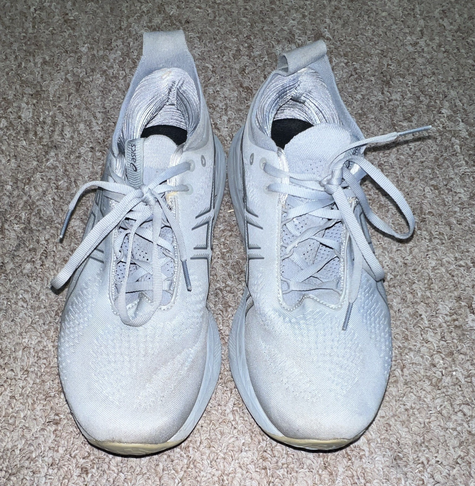ASICS Gel Nimbus 25 Grey Low Top Lace Up Men’s Running Shoes