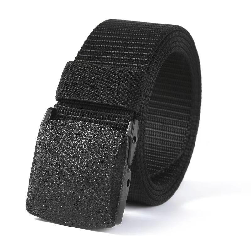 Men Tactical Belt Nylon Military Webbing Outdoor Security Plastic Buckle Work