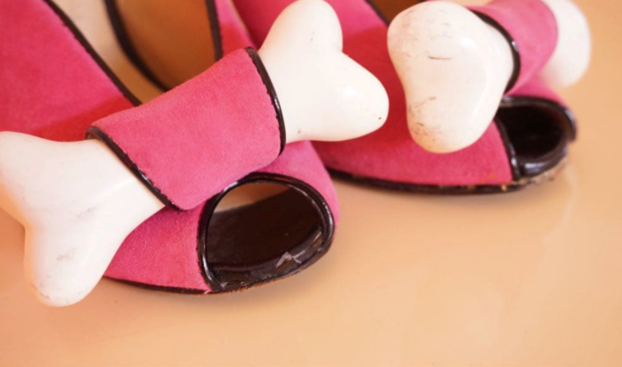 Adidas JEREMY SCOTT Bones Pink High Heels Pumps Women’s Size UK4 From Japan