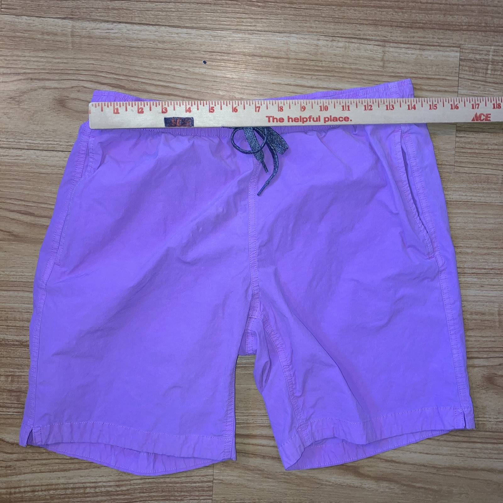 Bonobos Men’s Small 7 inch Inseam Lavender Anywhere Drawstring Shorts Pockets