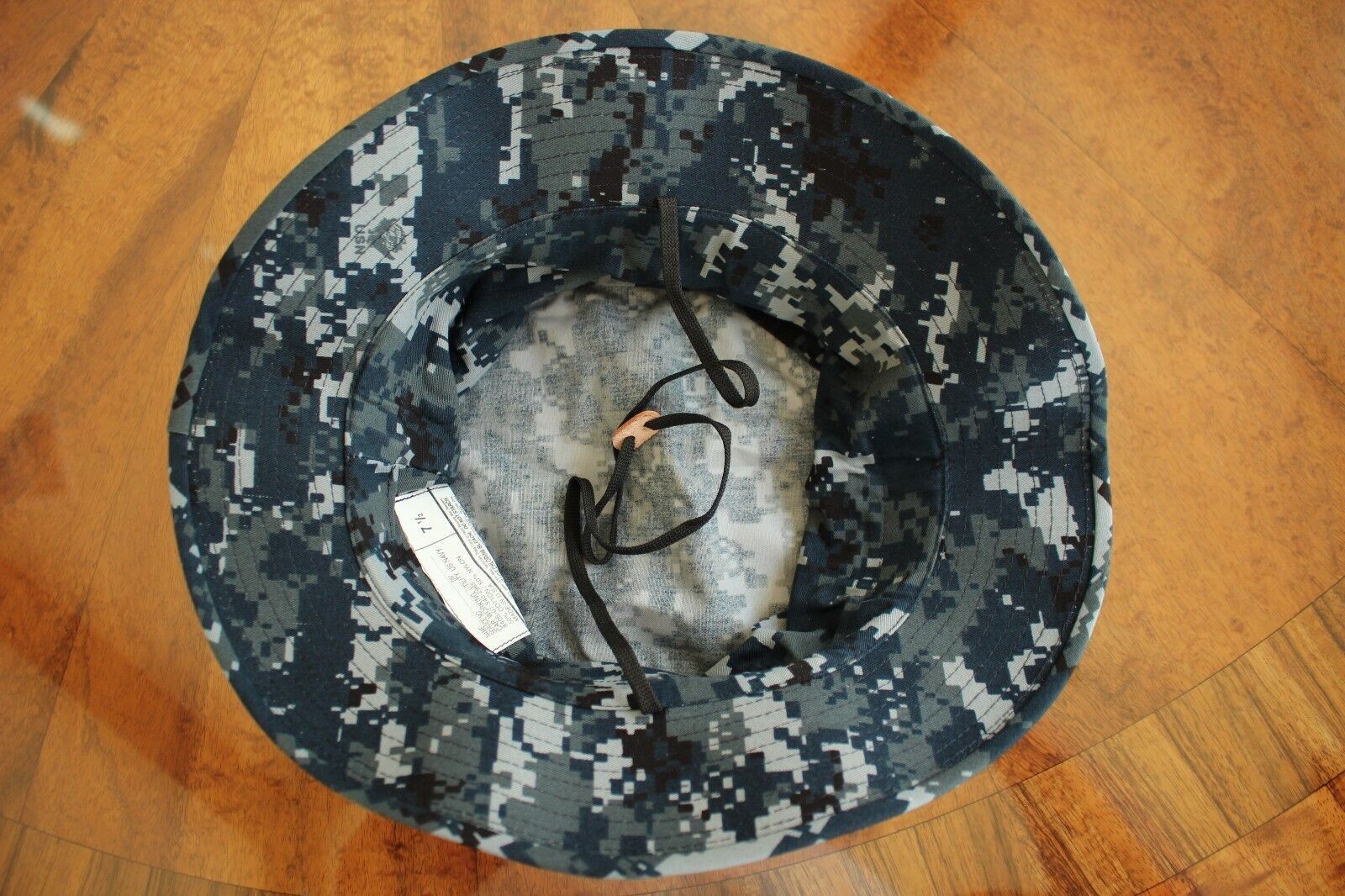 US Navy Blueberry Boonie Hat -USN Military Issue Digital Camo Cover- Made in USA