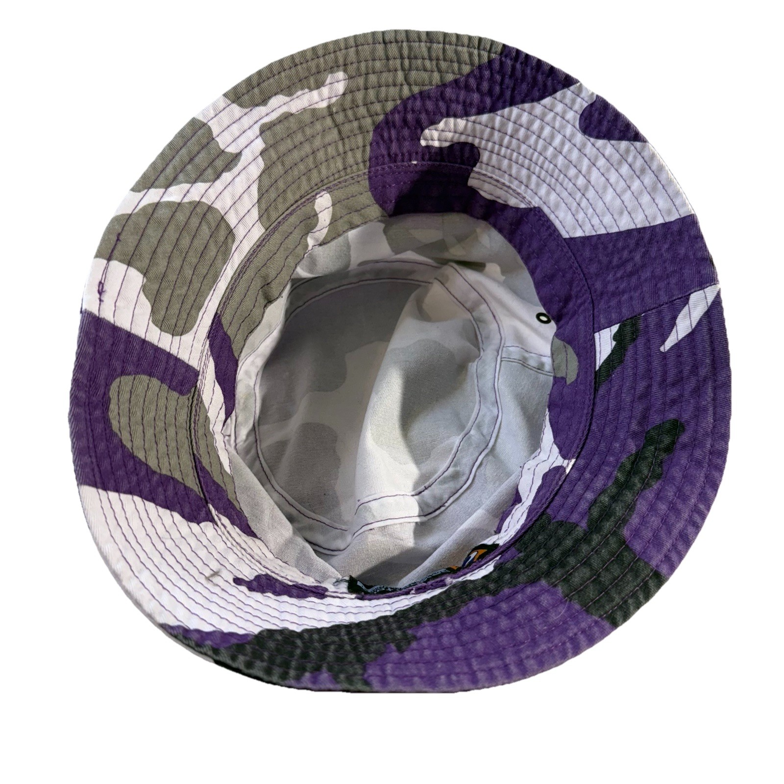 Newhattan Bucket Hat Camo Purple Black White Gray Unisex L/XL Cotton/Polyester