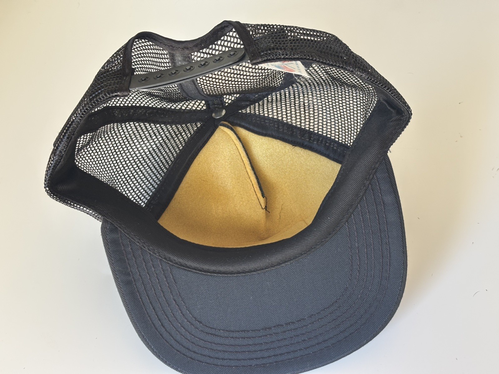 Vintage Hummin’ Cummins Engine Snapback Trucker Hat Orange Black Made in U.S.A.