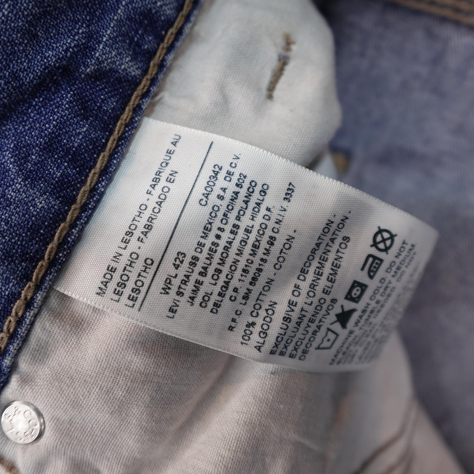 Levis Carpenter Jeans Mens 54×30 Blue Denim Pants Loose Fit Baggy Signature Y2K