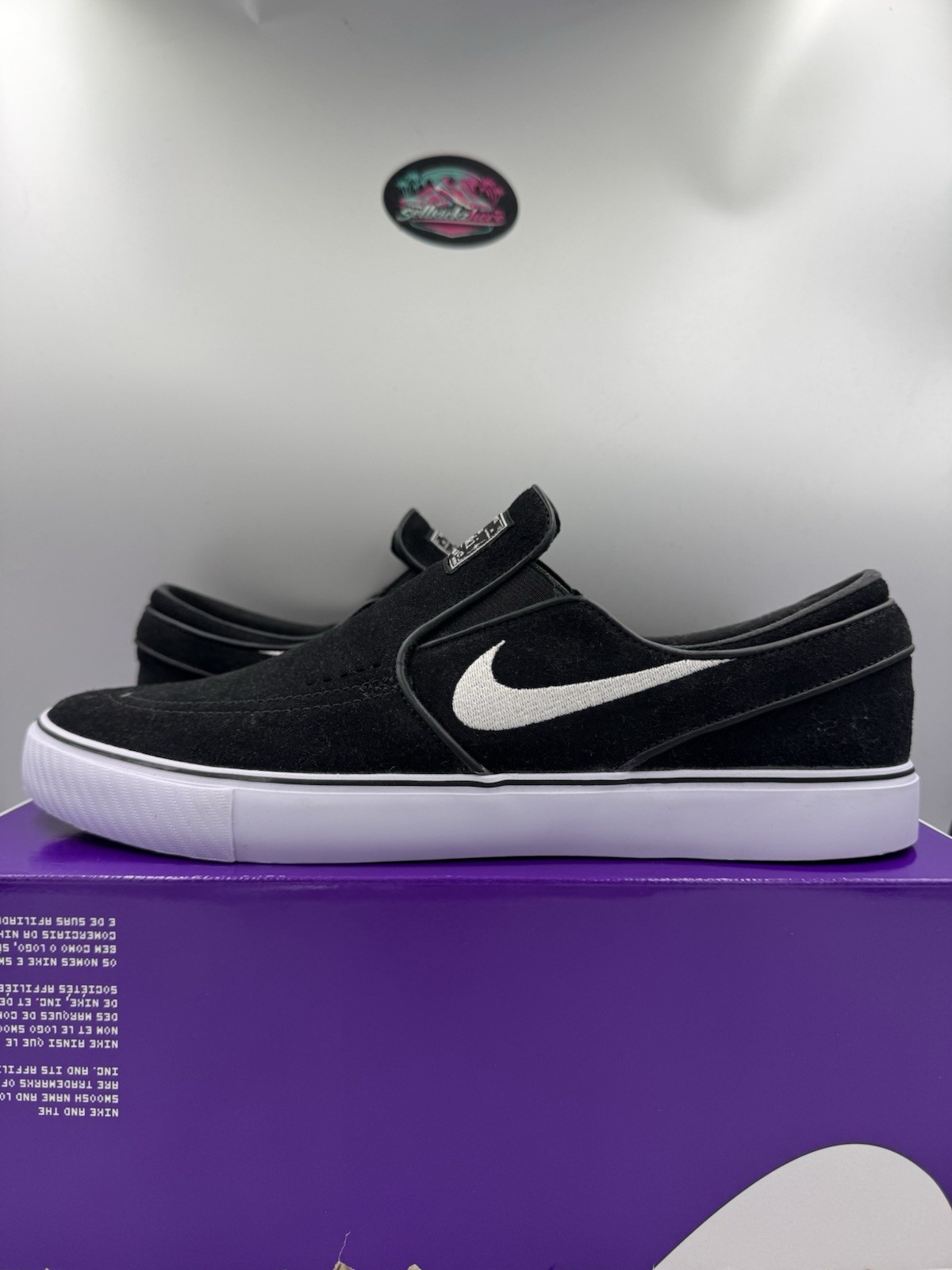Nike SB Zoom Janoski+ Slip Black White FN5893-001 Size 12