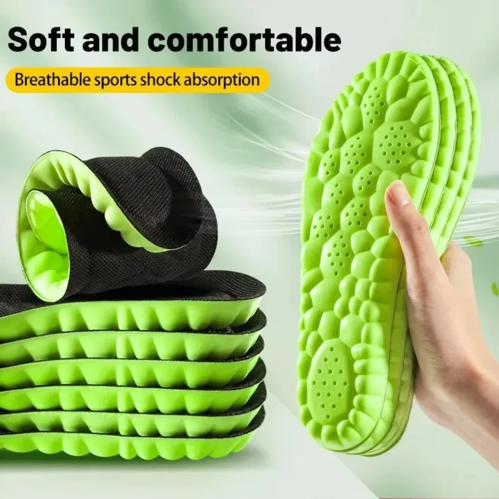 4D Sport Insole Super Soft Shoes Sole Pads for Feet Shock Absorption Baskets Sho