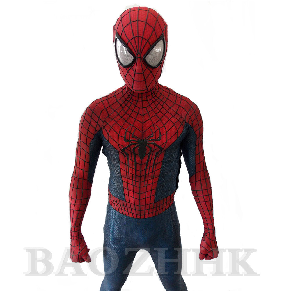 The Amazing Spiderman TASM 2 Jumpsuit Spider-man Cosplay Prop Costume Adult Kids