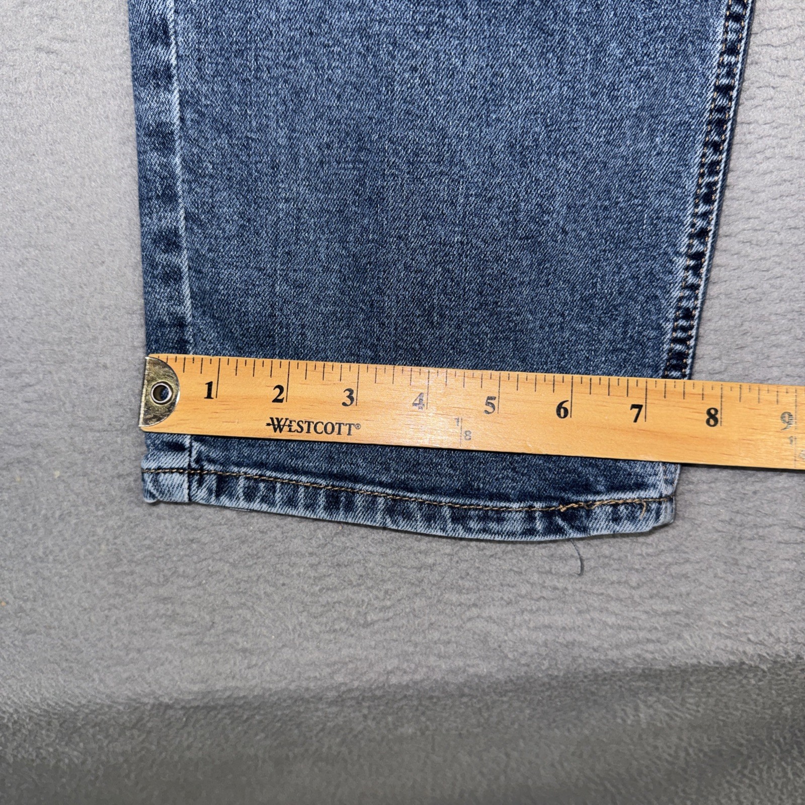 Signature Levis Jeans Mens 36×30 (Fits 36×27) Blue Athletic Distressed Denim