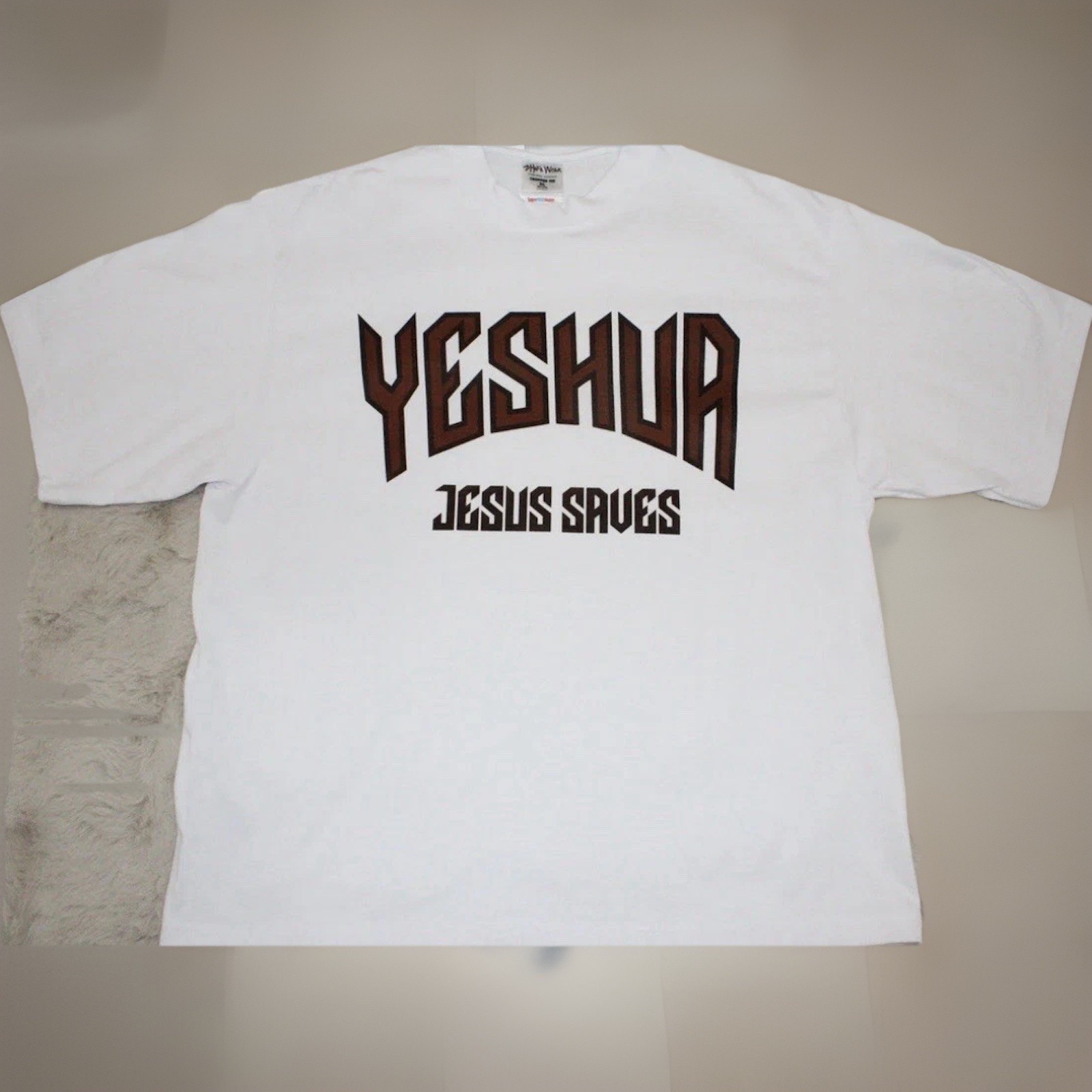 NWOT ShakaWear 100% Cotton Yeshua Jesus Saves Medium Cropped T Super Max Heavy