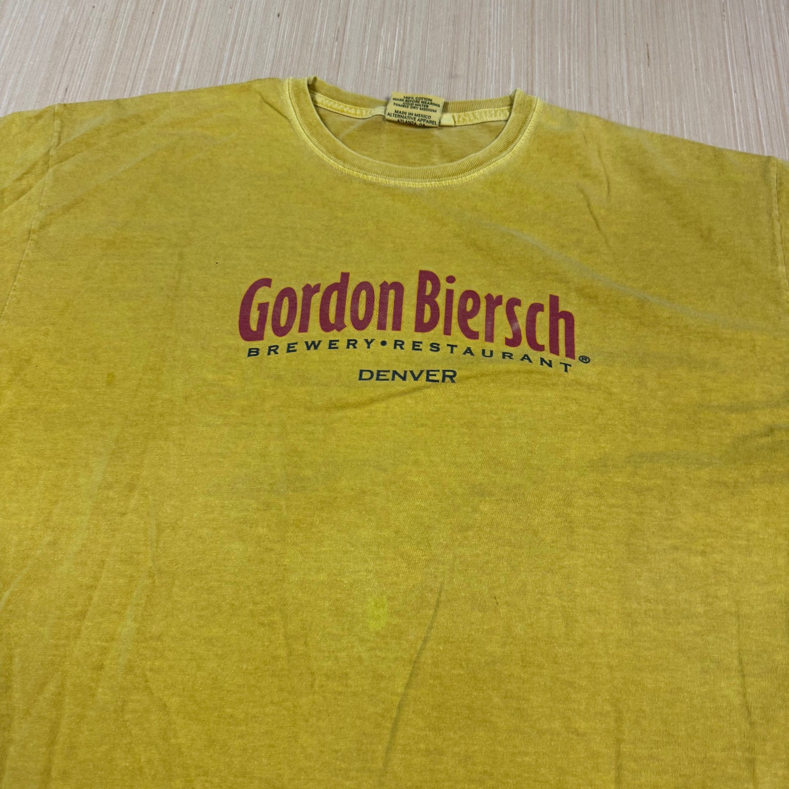 Vintage 90s Gordon Biersch Denver Colorado Brewery Pigment Dyed T Shirt XL