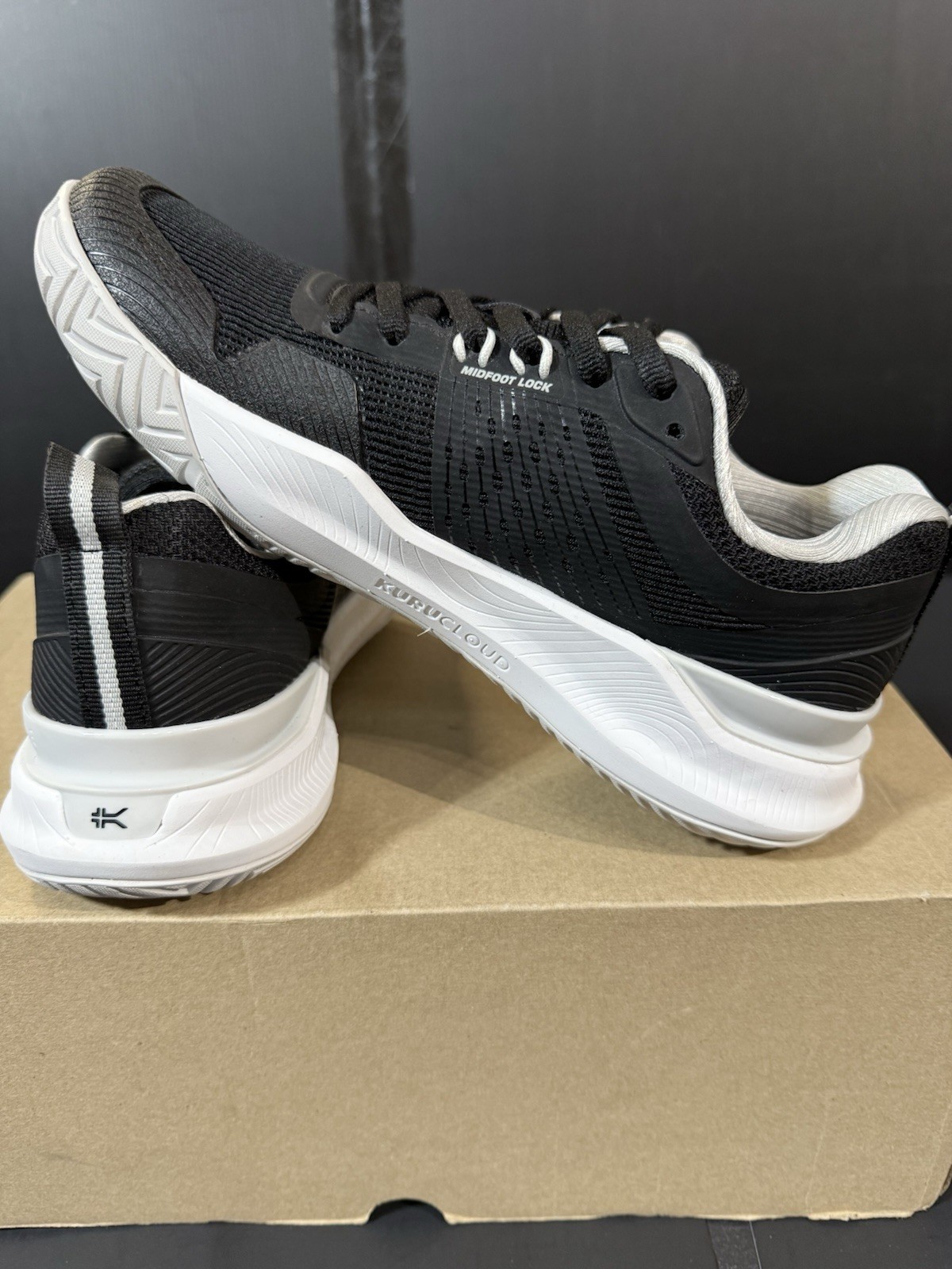 KURU Velocity Athletic Running Walking Shoes Sneakers Black Size 6.5 NWOB