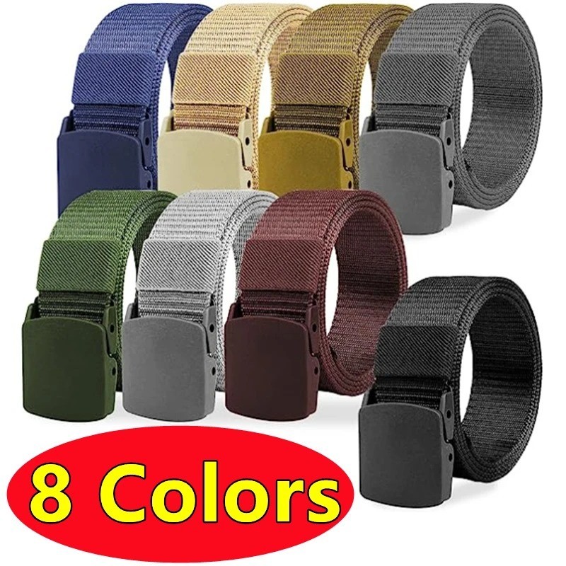 Men Casual Military Tactical Army Adjustable Quick Release Belts Pants Waistband