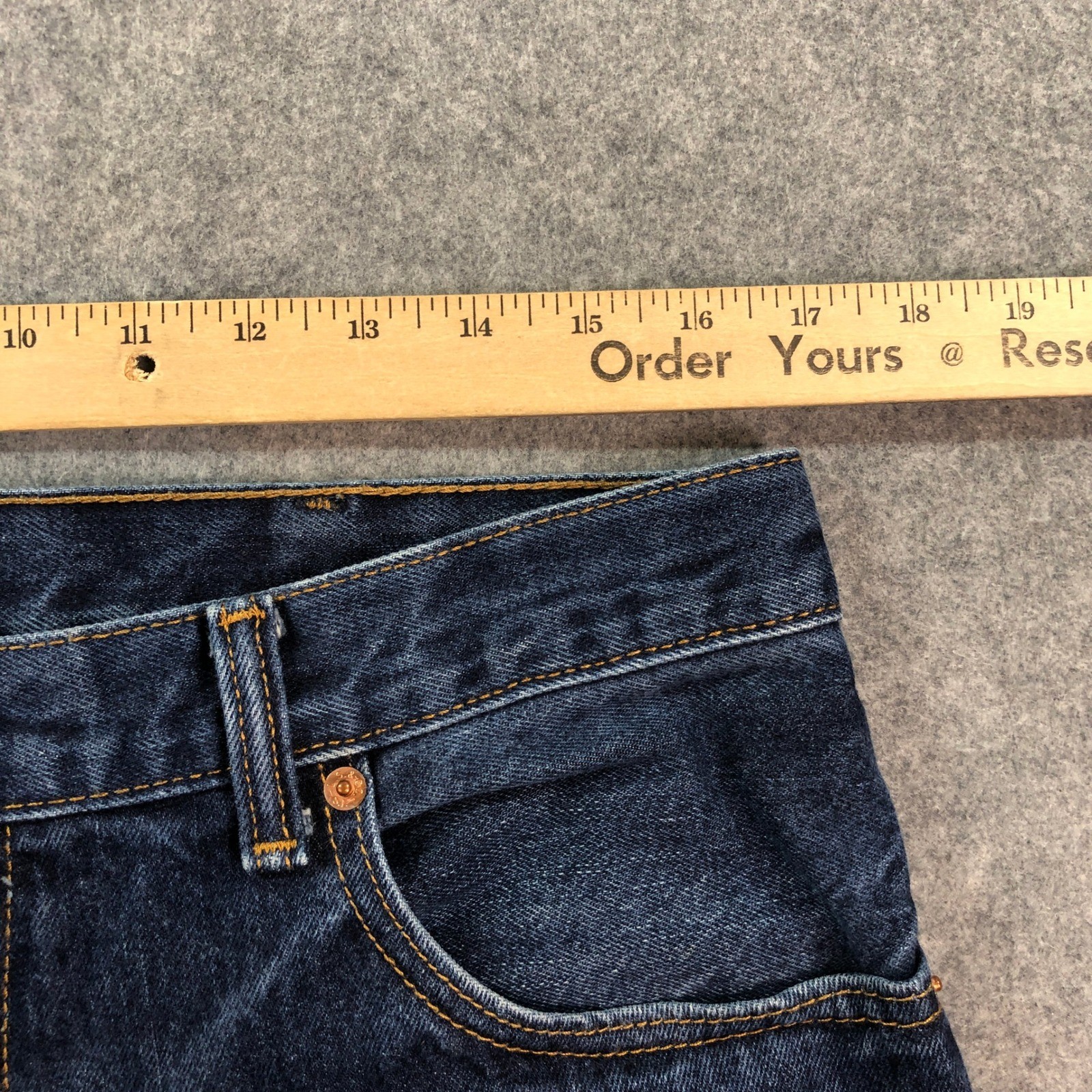 Levis 517 Mens Jeans 34×29 (fits 34×28) Bootcut Blue Dark Wash Mid Rise Denim