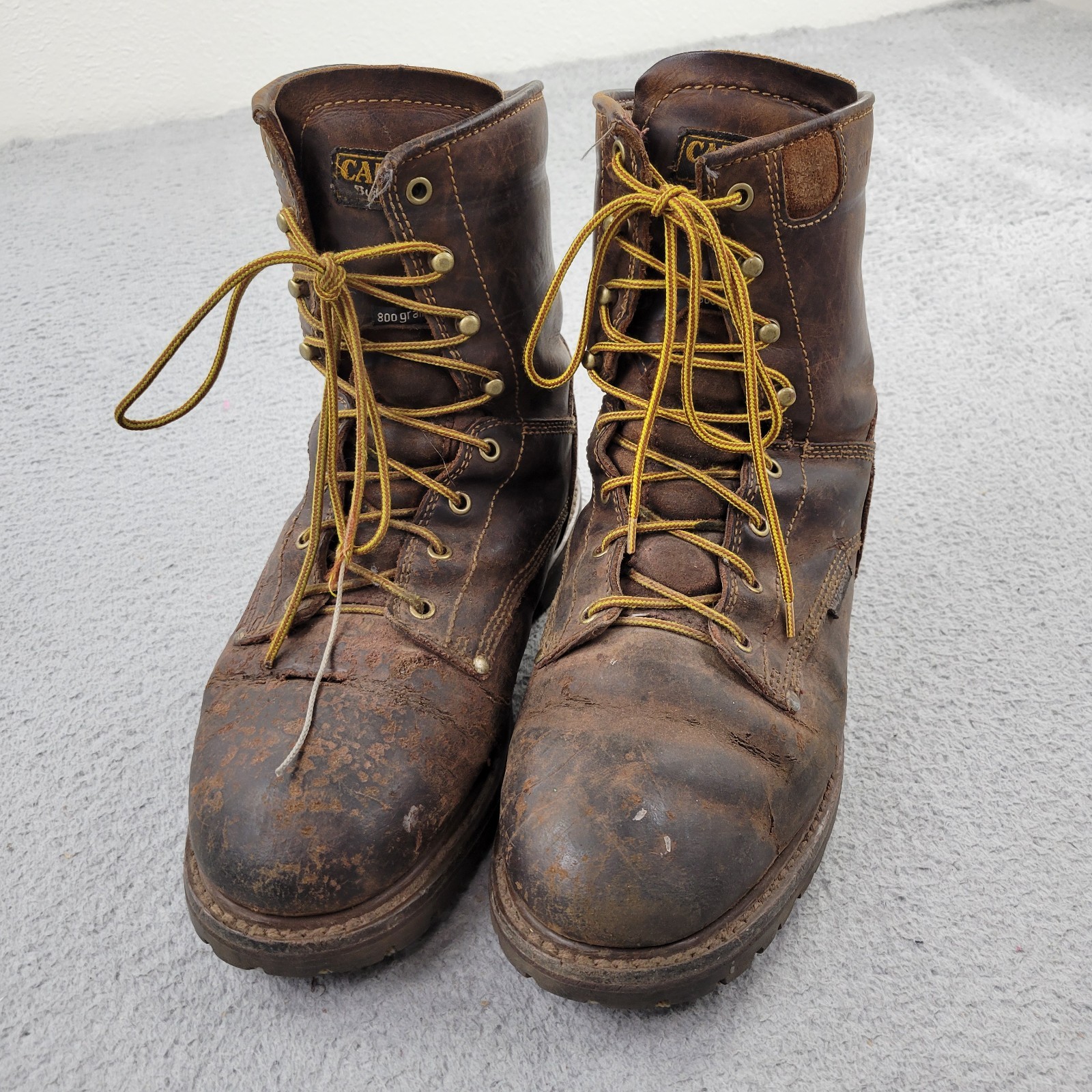 Carolina Work Boots Mens 10 Brown CA9028 Leather 3M Thinsulate Insulation