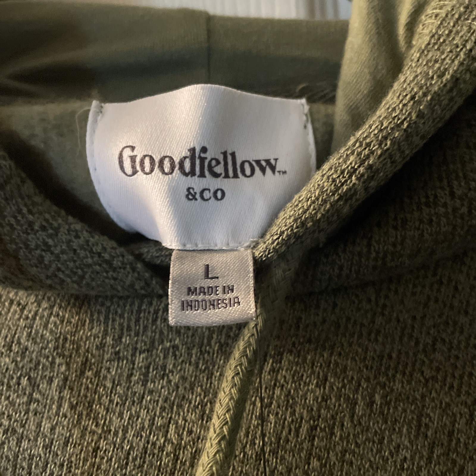 Goodfellow & Co Olive Sweatshirt with Hood & Pockets Large