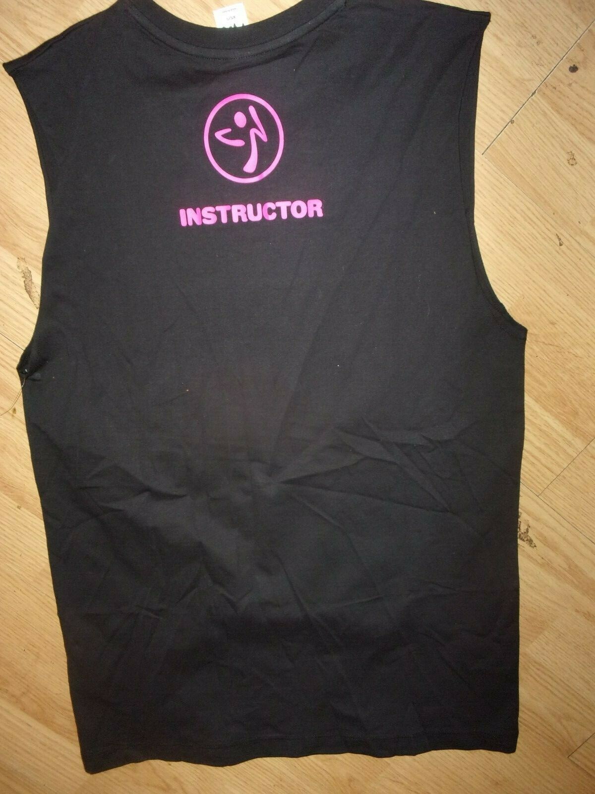 Zumba Unisex Instructor Vibes Muscle Tank – Bold Black Z3T00186 size XS/S (B197)