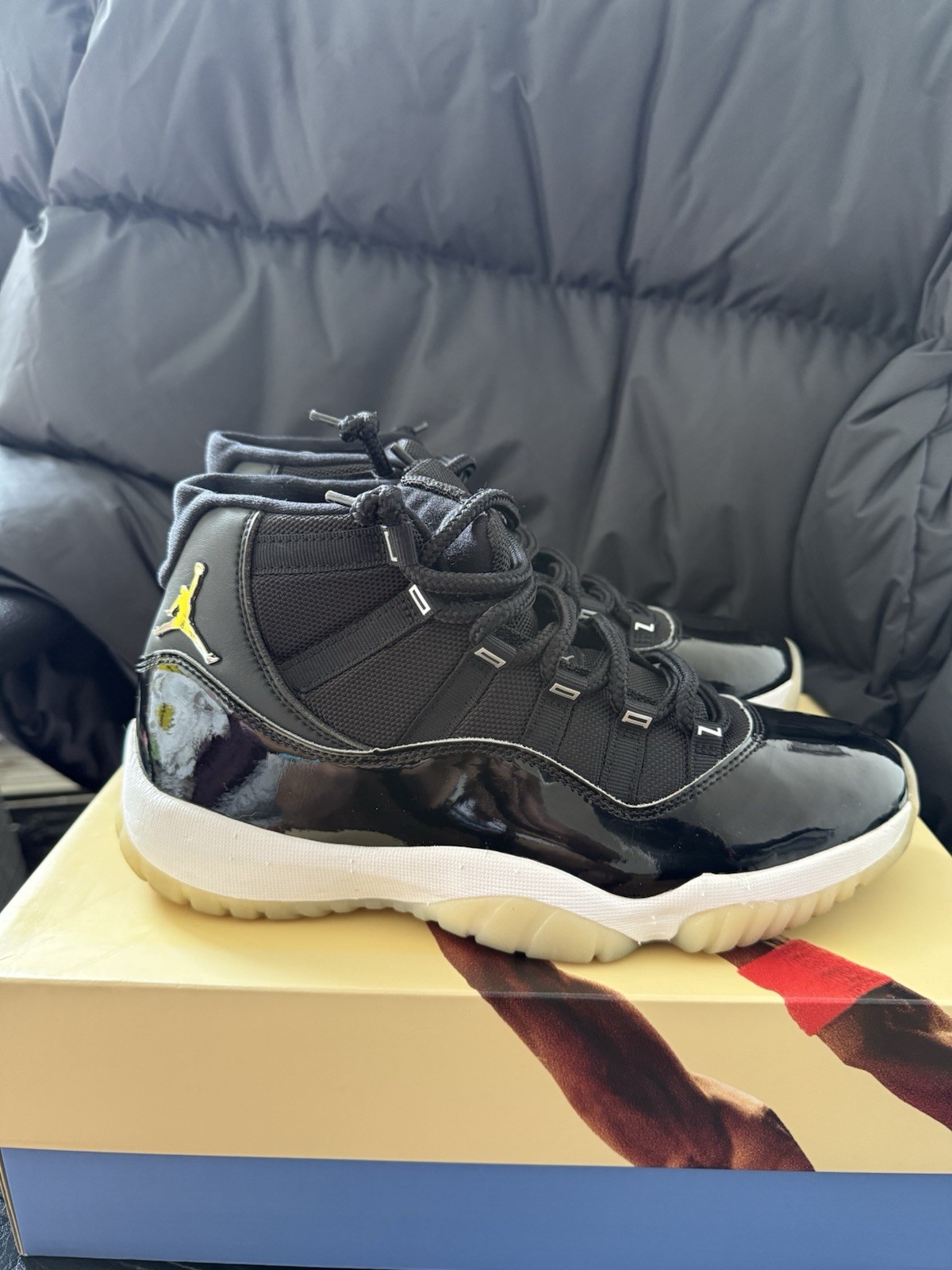 Jordan Air Jordan 11 Retro Jubilee 25th Anniversary Black Patent Leather Sneaker