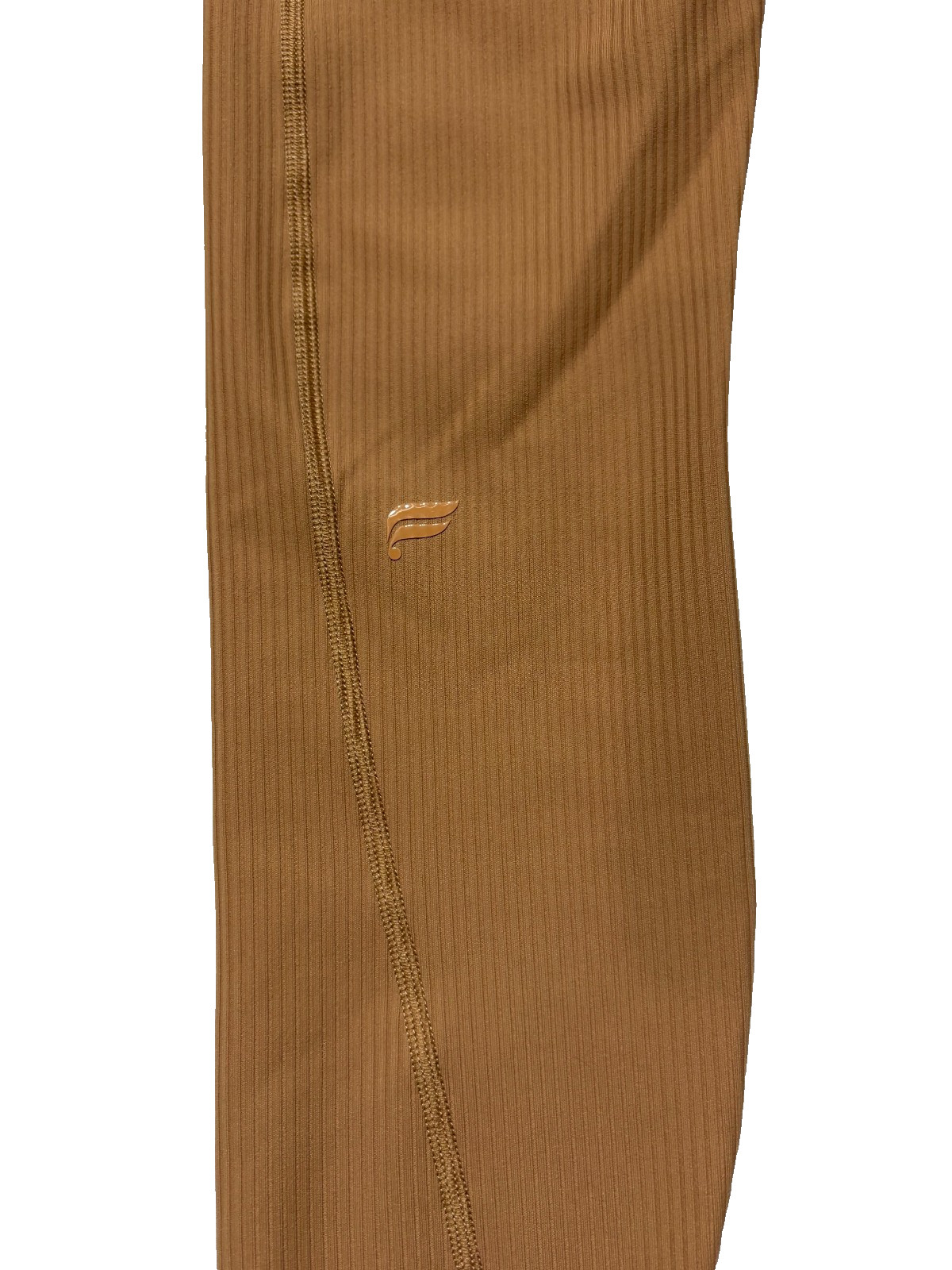 Fabletics Oasis Ribbed High Waisted Leggings Camel Tan Size Medium Earth Tone