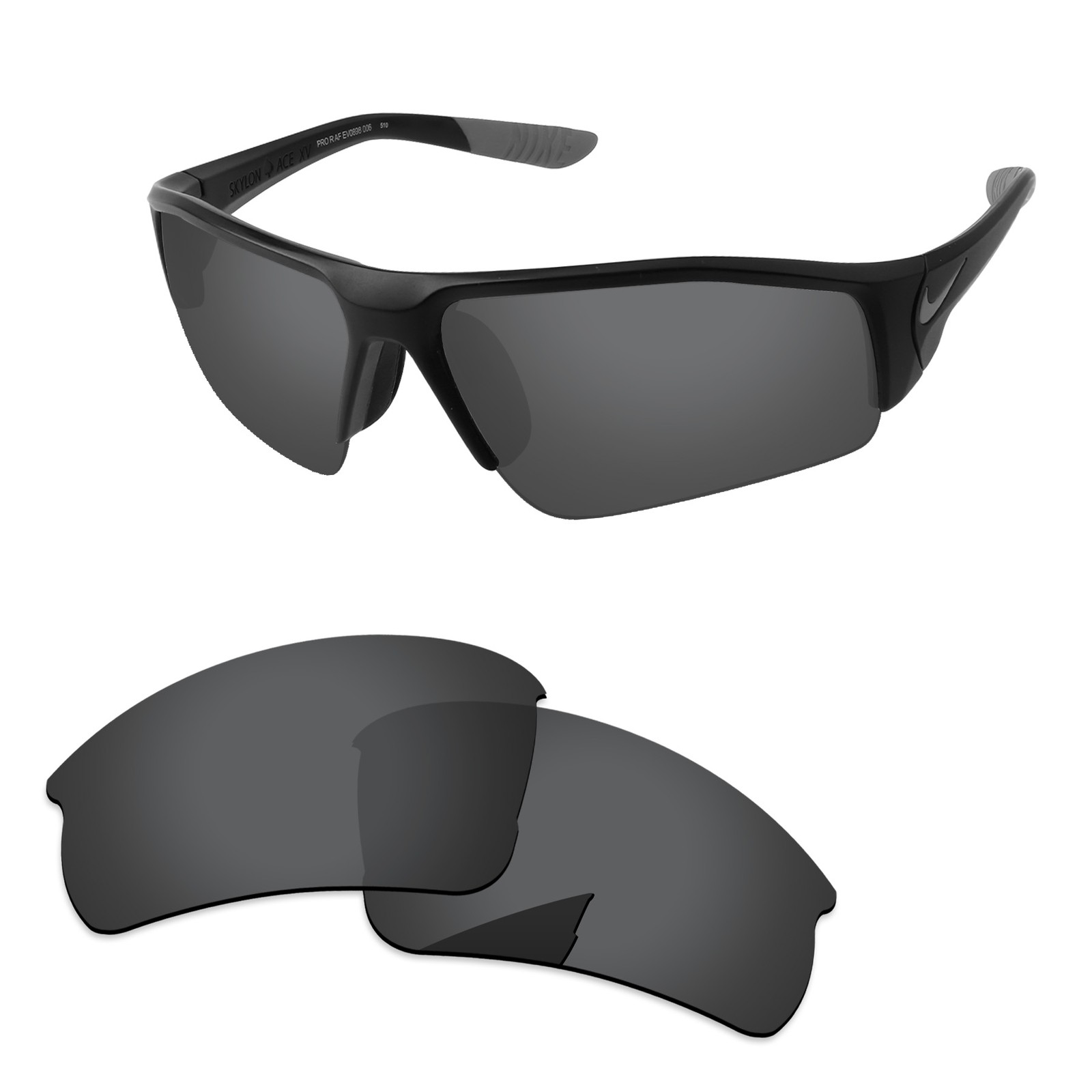 Lenslog Polarized Replacement Lenses For-Nike Skylon Ace PRORAFEV0898 Sunglasses