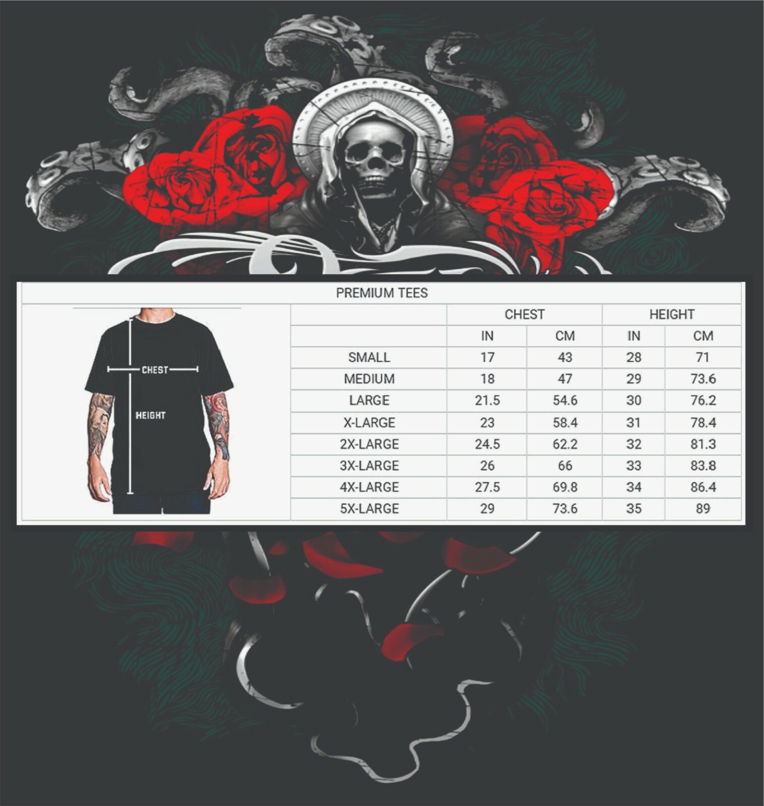 Sullen Pin Up Street Americana Metal Tattoo Art Mens Premium Tee DRAWING DEAD