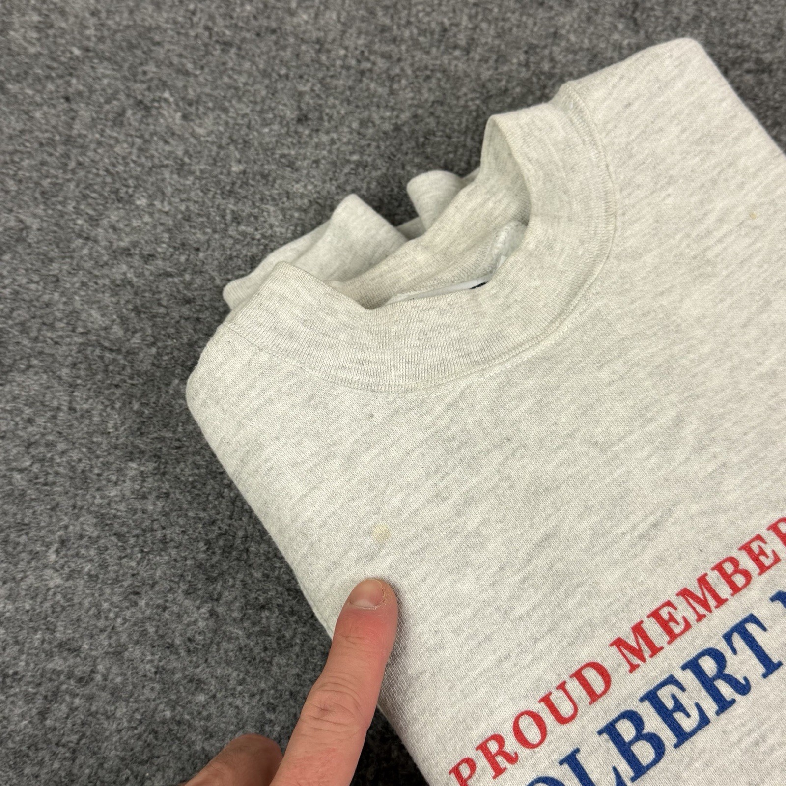 Vintage Stephen Colbert Sweatshirt Mens M Gray Crewneck 07 Presidential Campaign