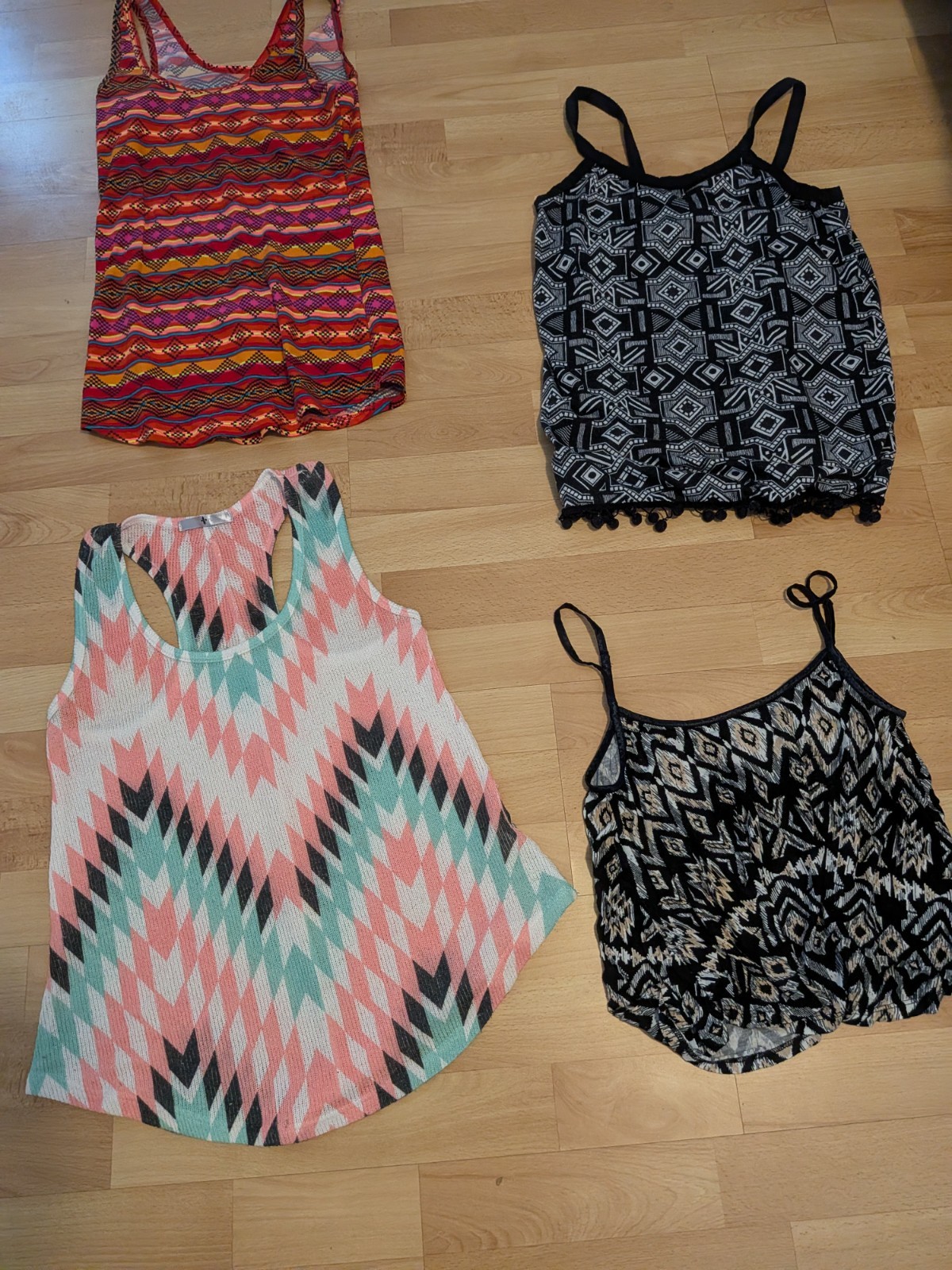 Lot Of 4 Women’s Tops Size Medium Sleeveless Multiple Manufacturers