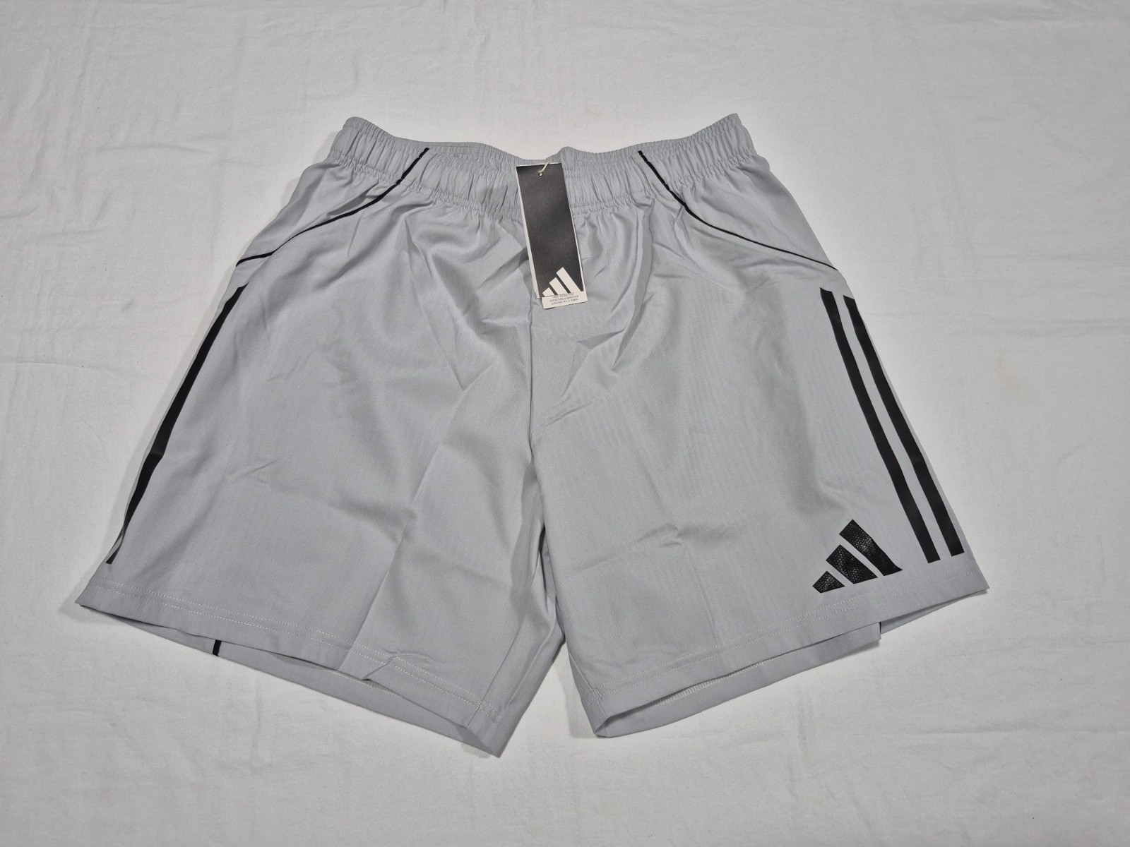 Adidas Men’s Futbol Soccer Tiro 25 CM Shorts JG1059 Light Gray Competition Match