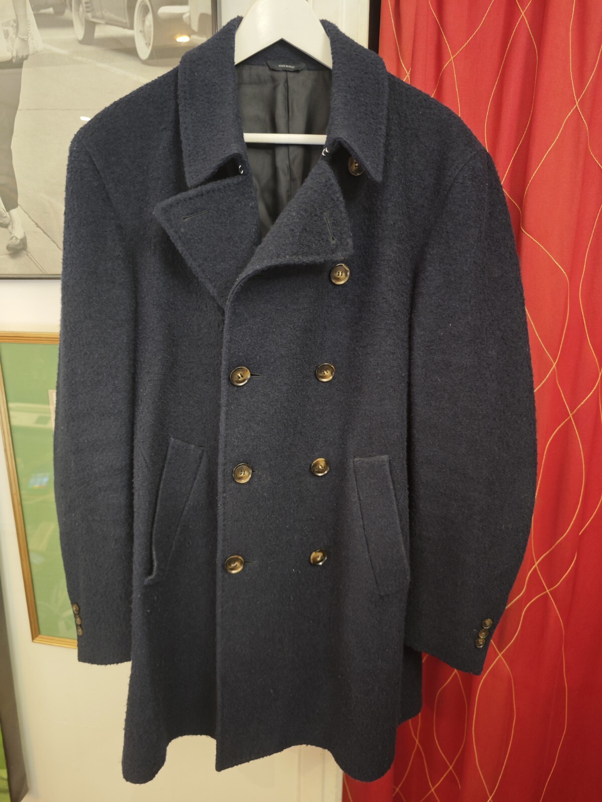 Tombolini 800€ Men’s Peacoat Size EU 52 ( L ) Made in Italy