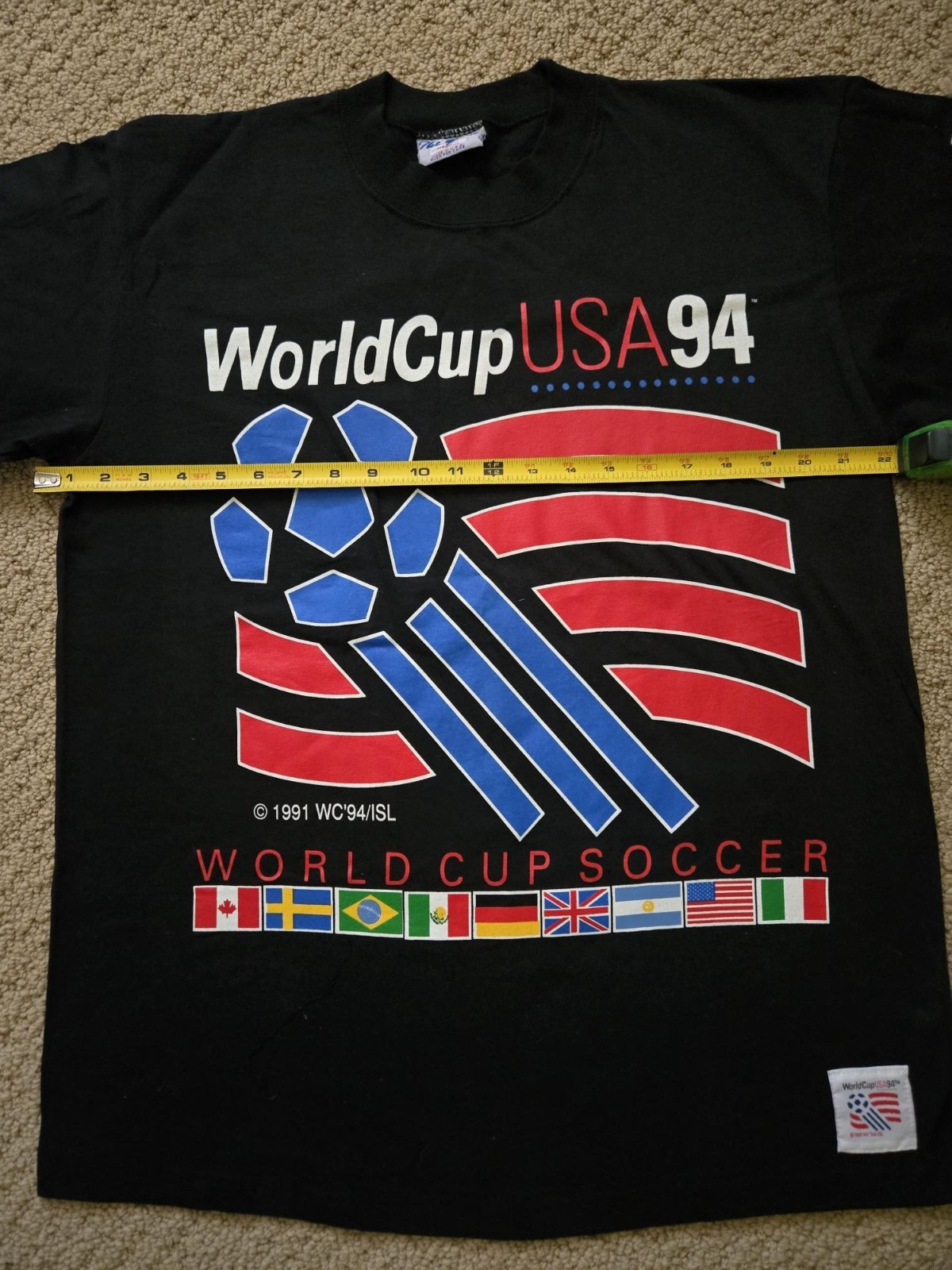Vintage 1994 FIFA World Cup USA Shirt NWT Medium Made in USA The Game