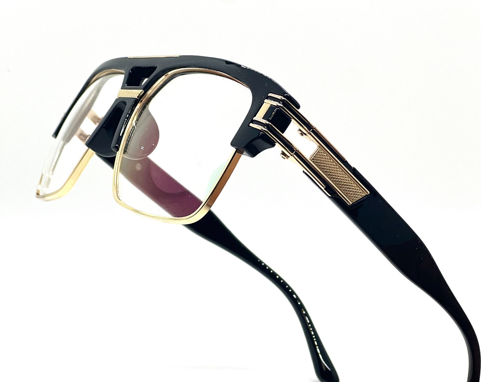 MEN SUNGLASSES CLEAR GAZELLE B-BOY HIP HOP SUNGLASSES OVERSIZED RETRO SQUARE