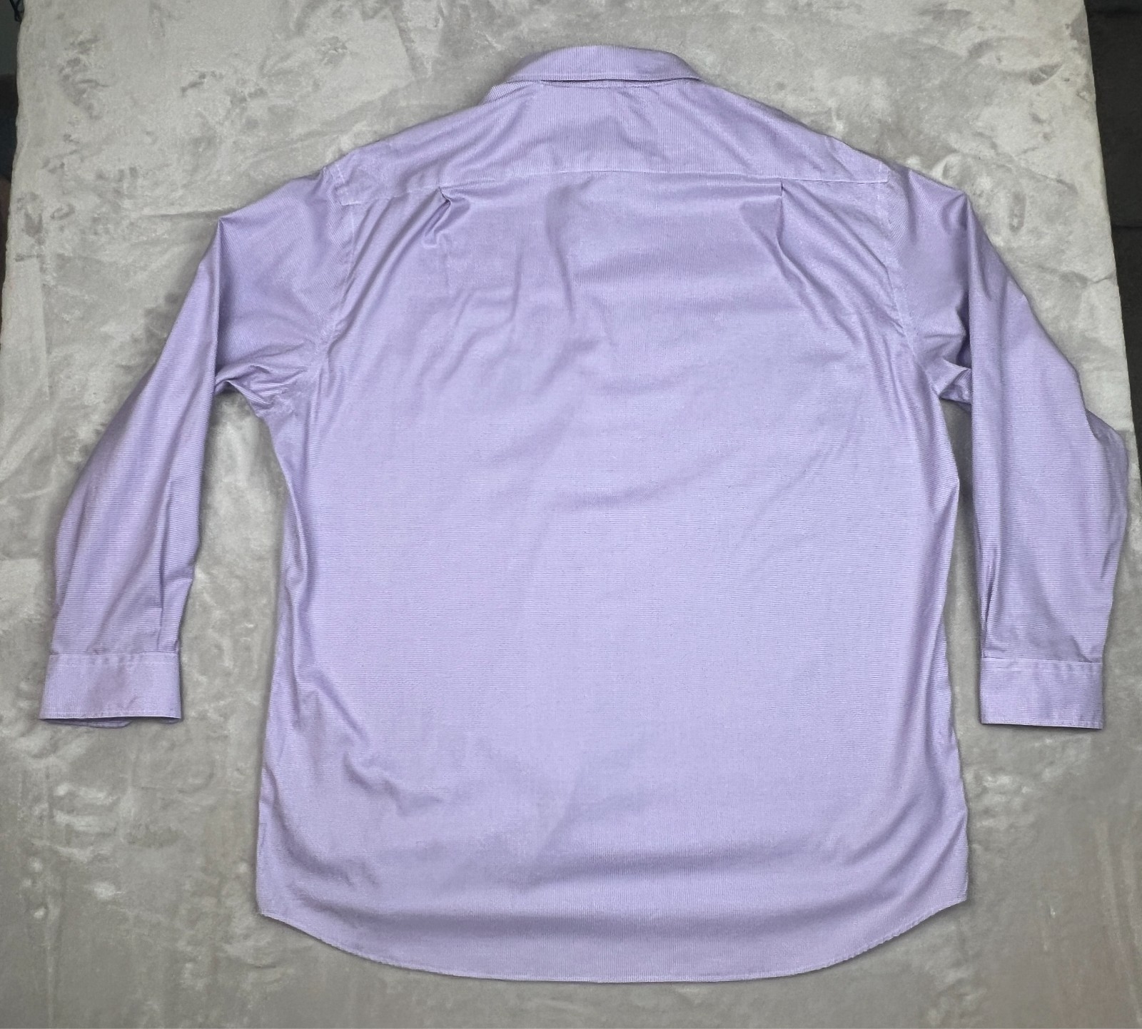 Pronto Uomo Mens Purple Dress Shirt 19 36/37 Tall Classic Fit Business Work