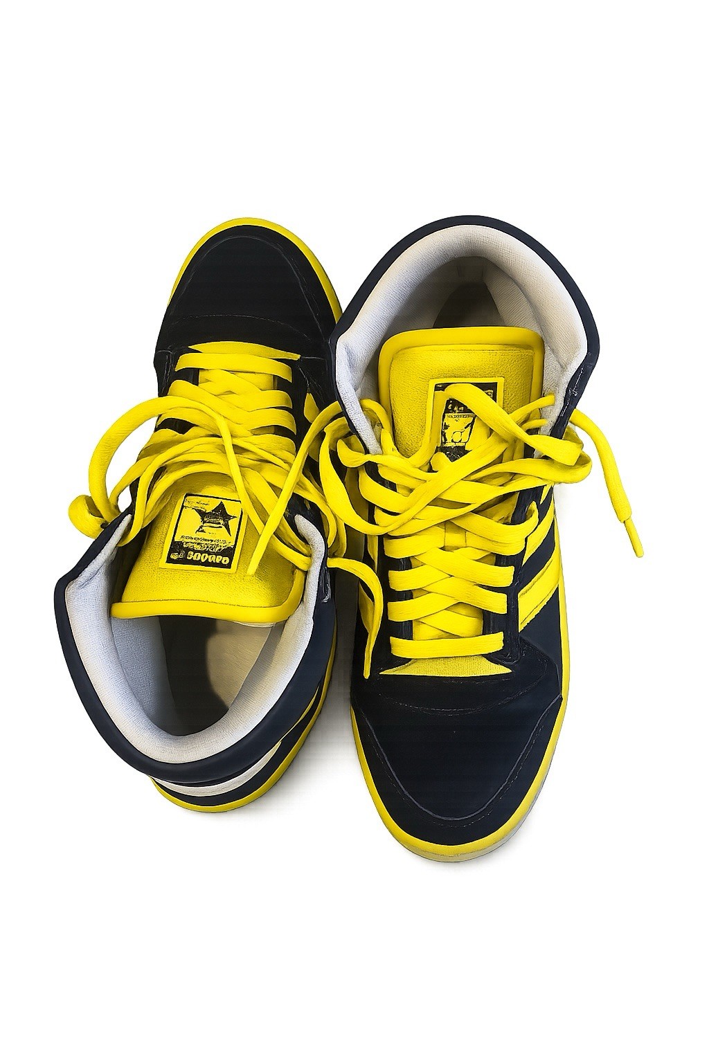 Adidas Top Ten Hi Mid Navy Yellow Men’s Size 8 Basketball Shoes G09275