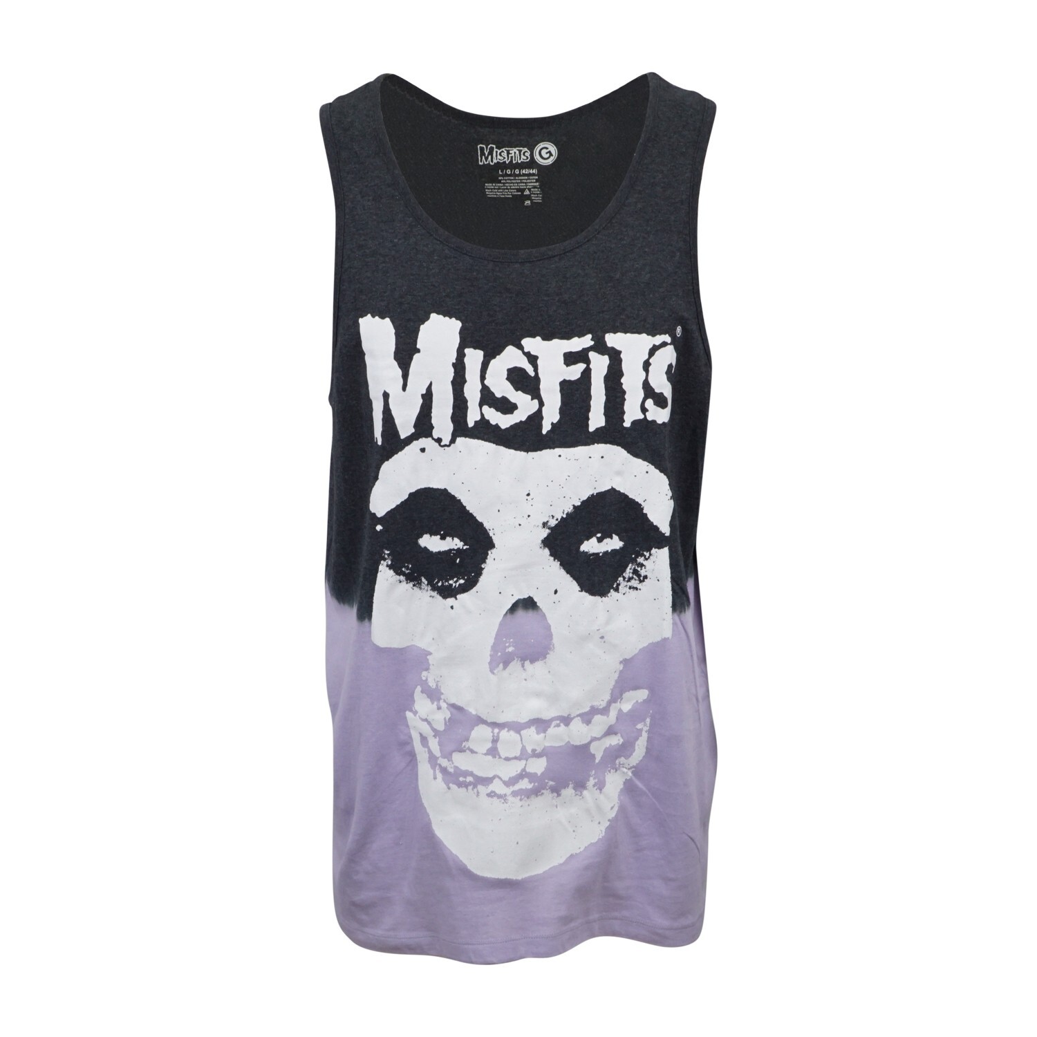 MISFITS LOGO SKULL MENS TWO TONE TANK TOP