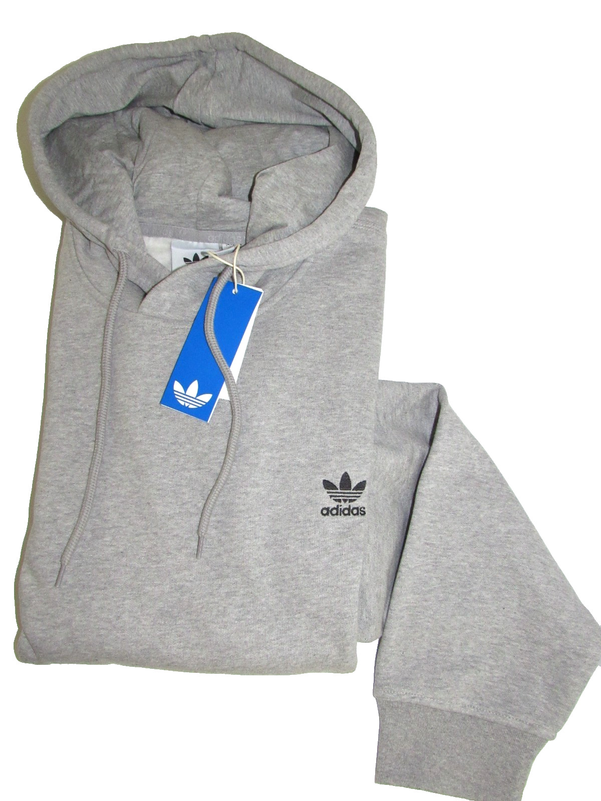 adidas Originals Men’s size M Adicolor Essentials Trefoil Hoodie Grey Heather