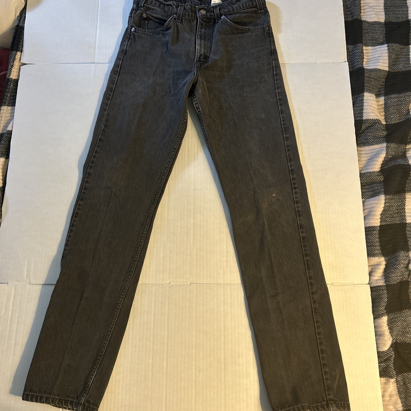 Vintage 90s Levis 550 Orange Tab Men 32×34 Relaxed Tapered Denim Jeans Zip Fly
