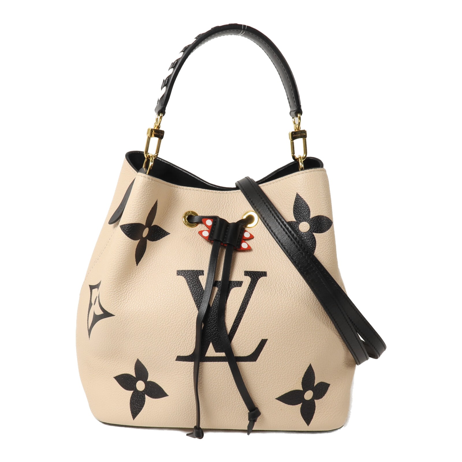 LOUIS VUITTON LV GHW Crafty Neo Noe MM Shoulder Bag M56889 Monogram Giant Beige