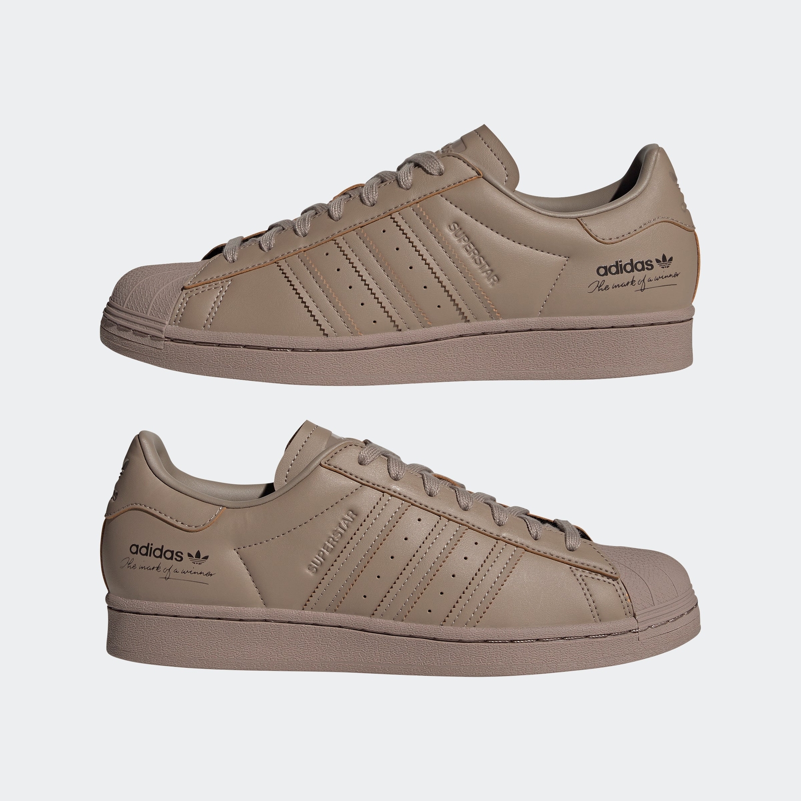adidas Superstar Originals Chalky Brown Tan Earth GY9641 Men’s Shoe Size 9.5