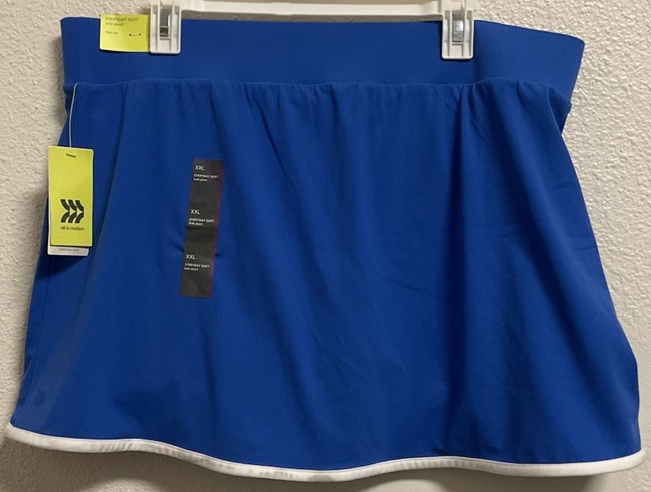 🥥 All in Motion Everyday Soft High-Rise Wrap Skort Size XXL🆕AS SHOWN👇