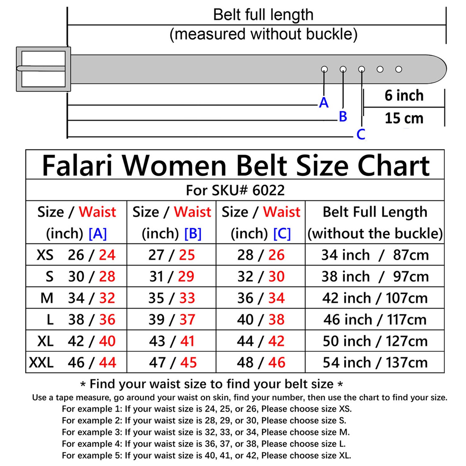 Falari Women Belt 1 inch Width Top Grain Leather Classic Style for Jeans Pants