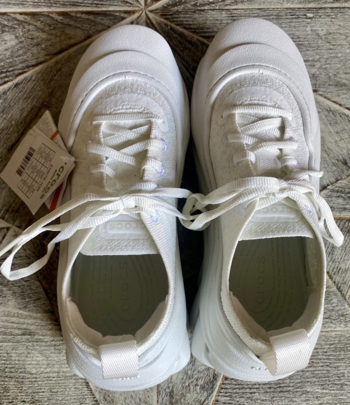 NEW! Size M5 / W7 – Crocs Echo Surge Moonlight White Sneakers FREE SHIPPING! NEW