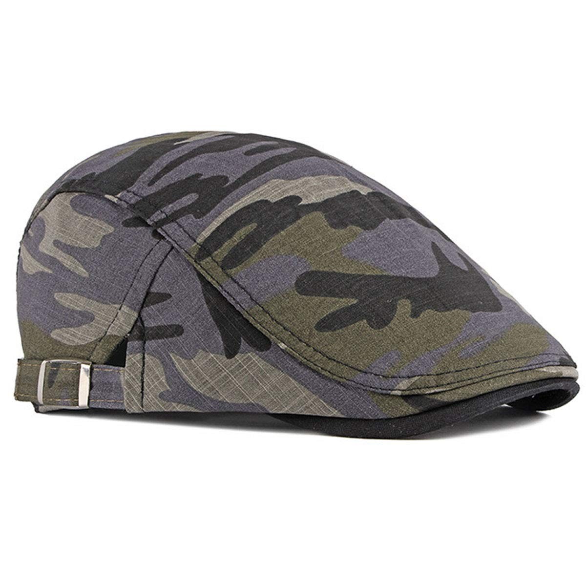 2 Pack Men’s Cotton Flat Cap Ivy Gatsby Newsboy Hat